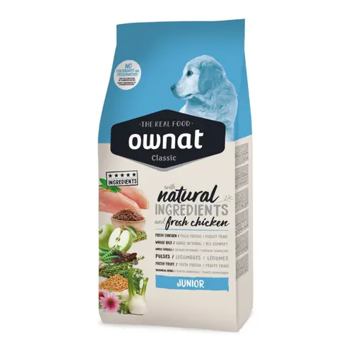 Croquette pour chiot au poulet Ownat - 4 kg