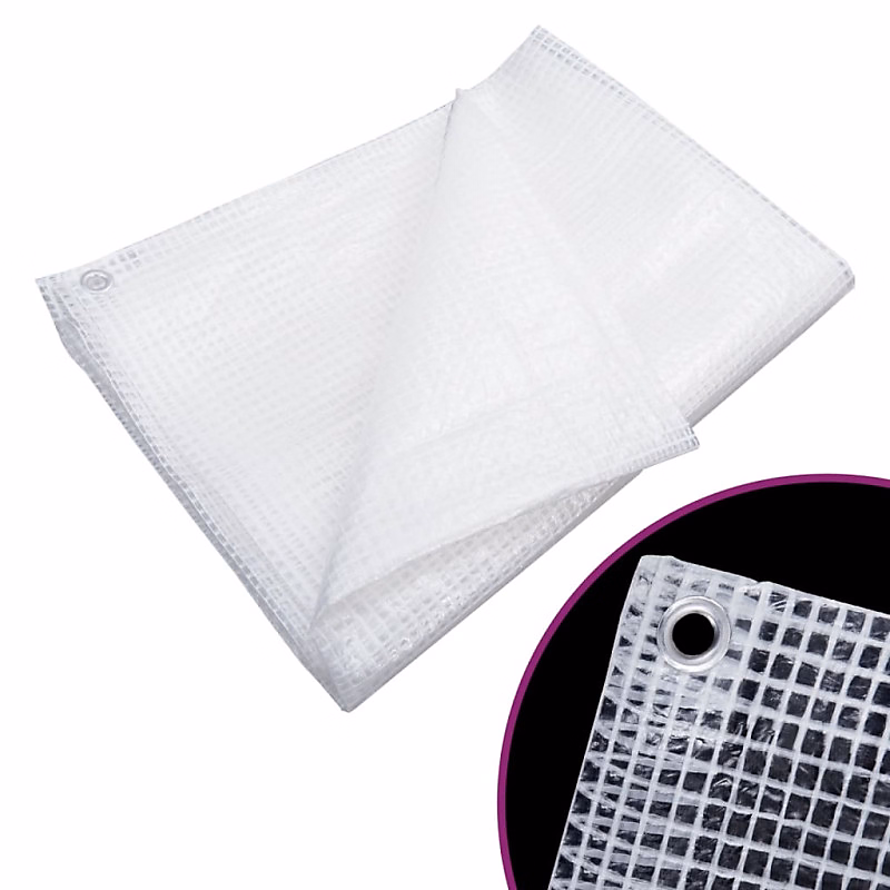 Bâche de gaze 140 g m² 8 × 12 m Blanc