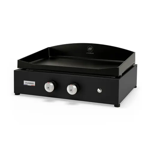 Plancha vintage gaz Pure 260 noir Le Marquier - L 61 x P 52 x H 27 cm