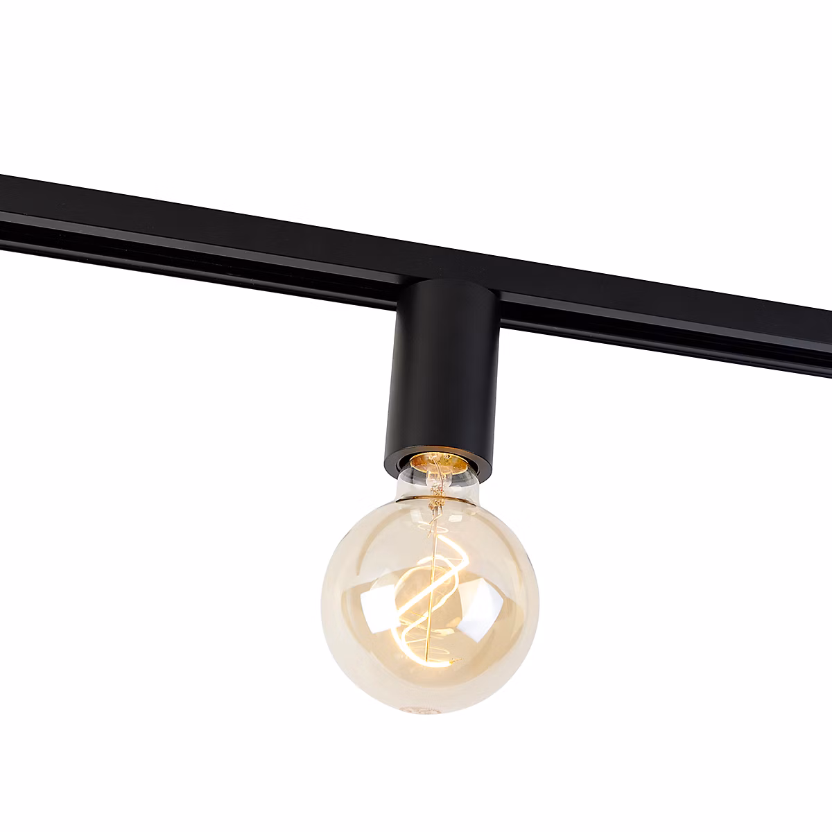 Douille E27 avec suspension sur rail pour rail monophasé noir – Iconic Jeana