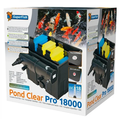 Filtre pour bassin clair Pro, capacité 18000L - SUPERFISH BASSIN