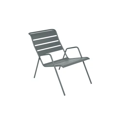Fauteuil bas coloris gris orage Monceau Fermob - 73 cm