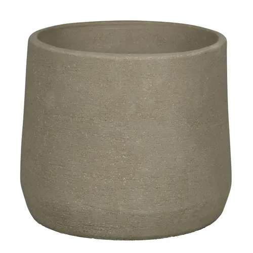 Pot coloris gris en terre recyclée - Ø 37 x 33 cm