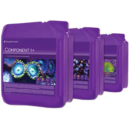 Composants aquariophiles 1+, 2+, 3+ bio AQUAFOREST - lot de 3 x 5L