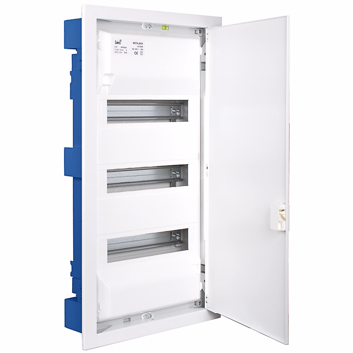 Coffret modulaire encastré métal Blanc 3 rangées – Solera