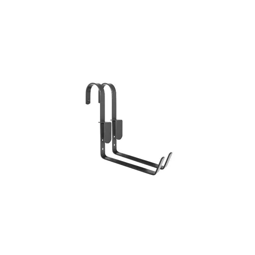Lot de 2 supports à crochet pour jardinière de 18 cm gris anthracite