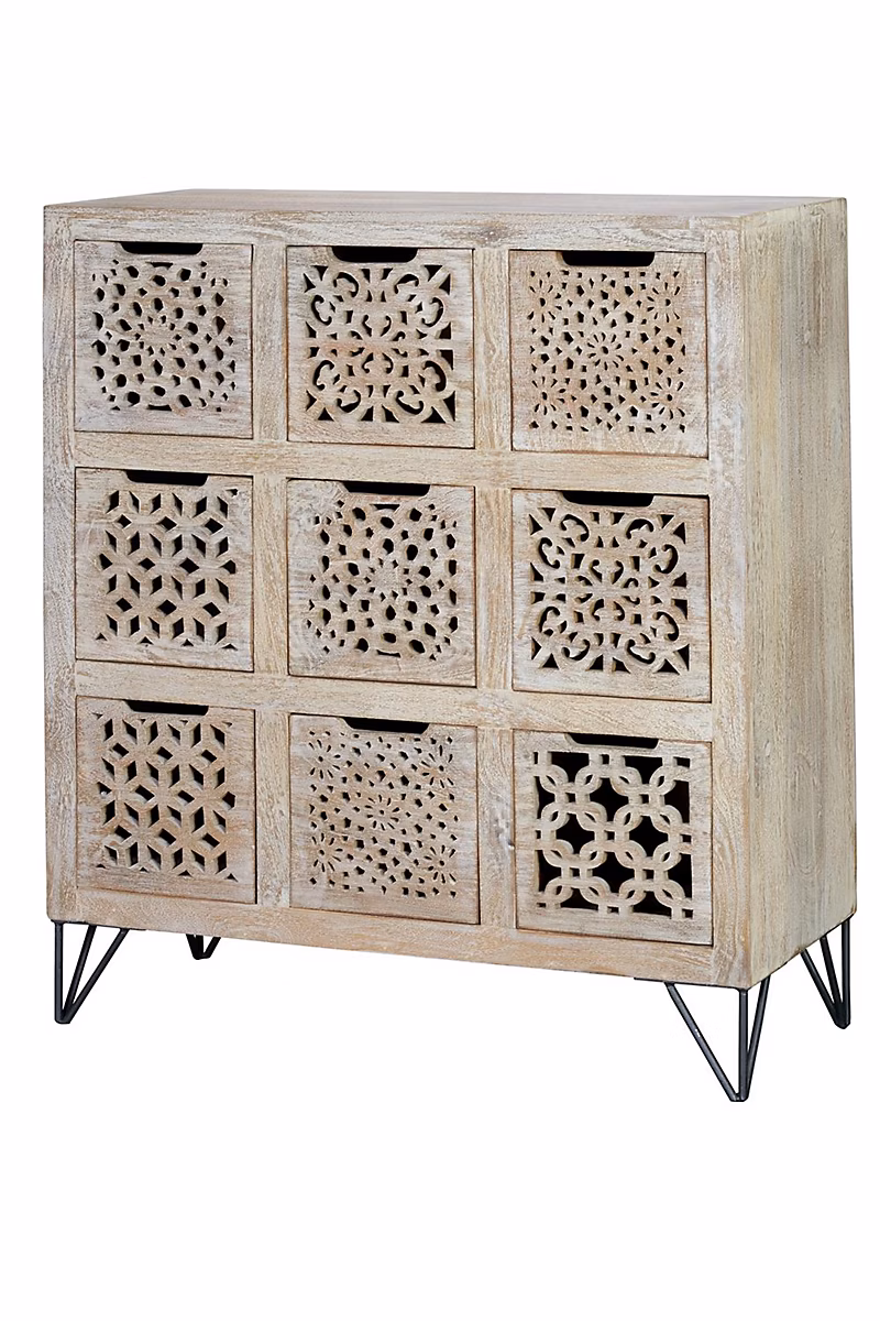 Commode en manguier blanc vieilli – Réf. VSIUMTNIV5938824200