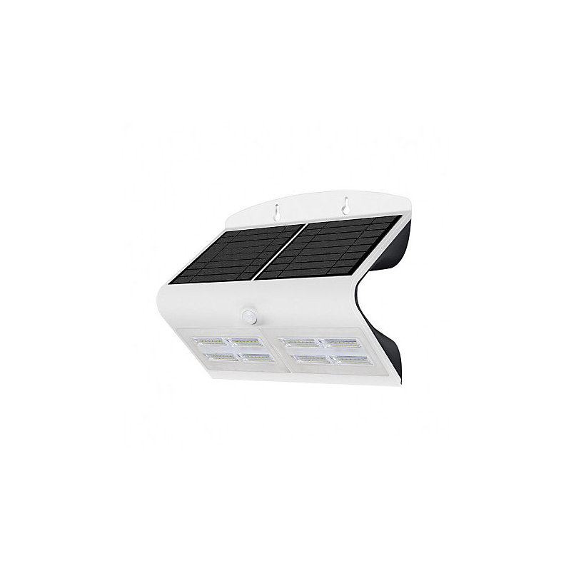 Applique Murale LED Solaire avec Détecteur 6.8W 880lm 120 IP65 270mm – Blanc Naturel 4000K
