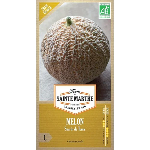 Graines de Melon sucrin de Tours bio Ferme de Sainte Marthe - graines à semer
