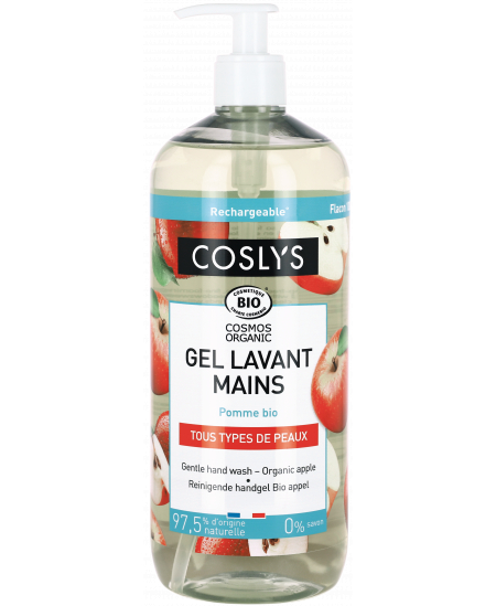 Coslys - Gel lavant mains Pomme bio - 1 L