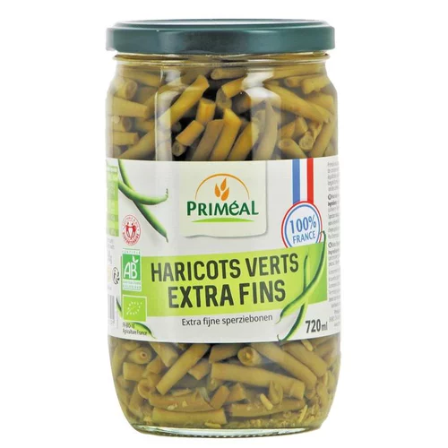 Haricots verts extra fins bio Primeal - 720 ml