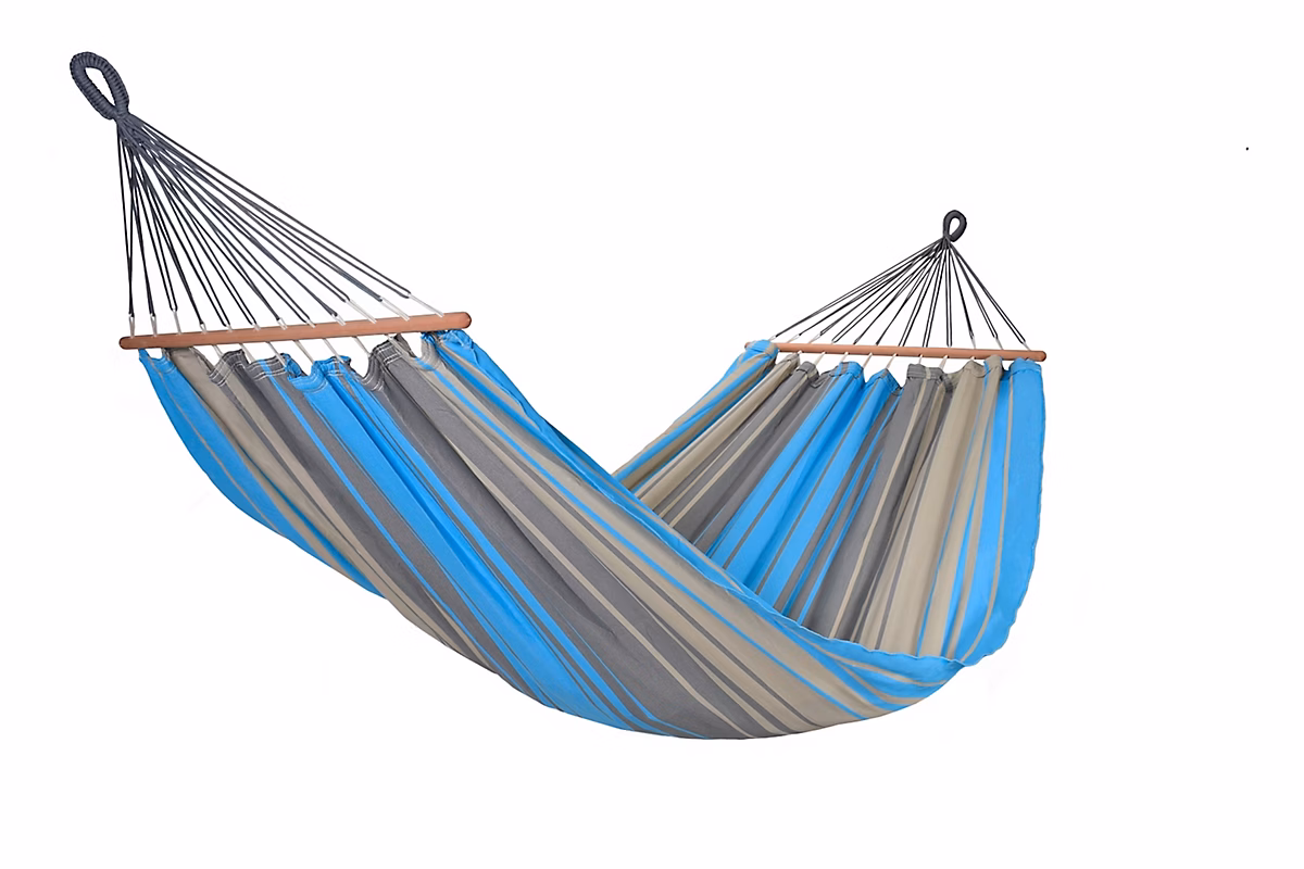 Salon et mobilier de jardin – Hamac suspendu Jobek Graphik turquoise anthracite