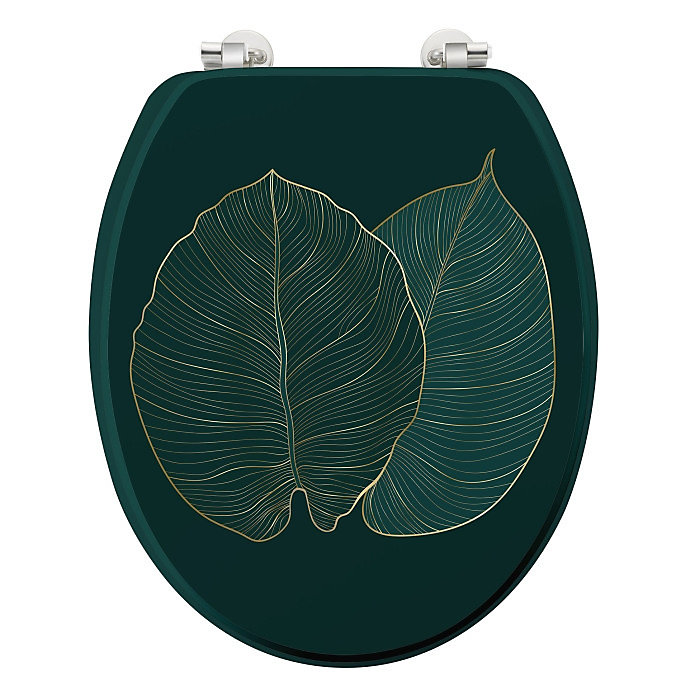 Abattant WC 37.5 × 46 cm en MDF imprimé Jade