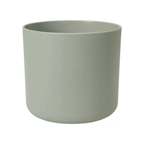 Cache-pot B.for Soft coloris vert en plastique injecté Elho - Ø 16 x 15 cm