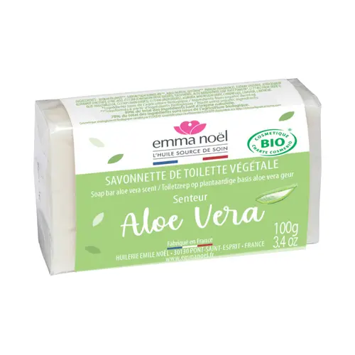 Savon à l’aloe vera cosmebio en format de 100 g