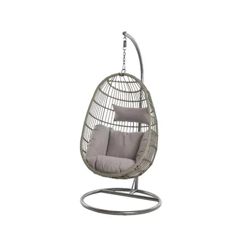 Chaise à suspendre Corsica couleur grise - 95 x 95 x 195 cm