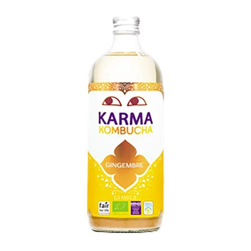 Karma Kombucha au gingembre en bouteille de verre Karma - 1 L