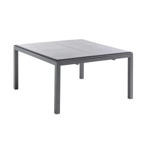 Table coloris noir en aluminium Caméline II Proloisirs - 140 x 140 x 200 cm