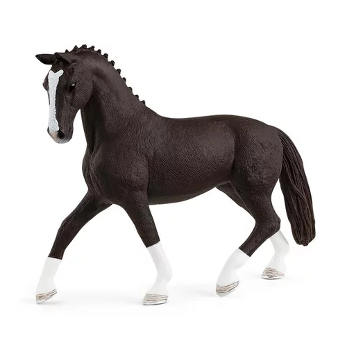 Figurine Jument hanovrienne morelle plastique 14x3,5x10,7 cm 5-12 ans