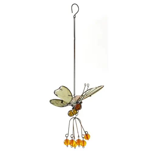 Suspension libellule phosphorescente pour extérieur coloris multicolore en métal Smartgarden - 35 x 11,5 x 11 cm