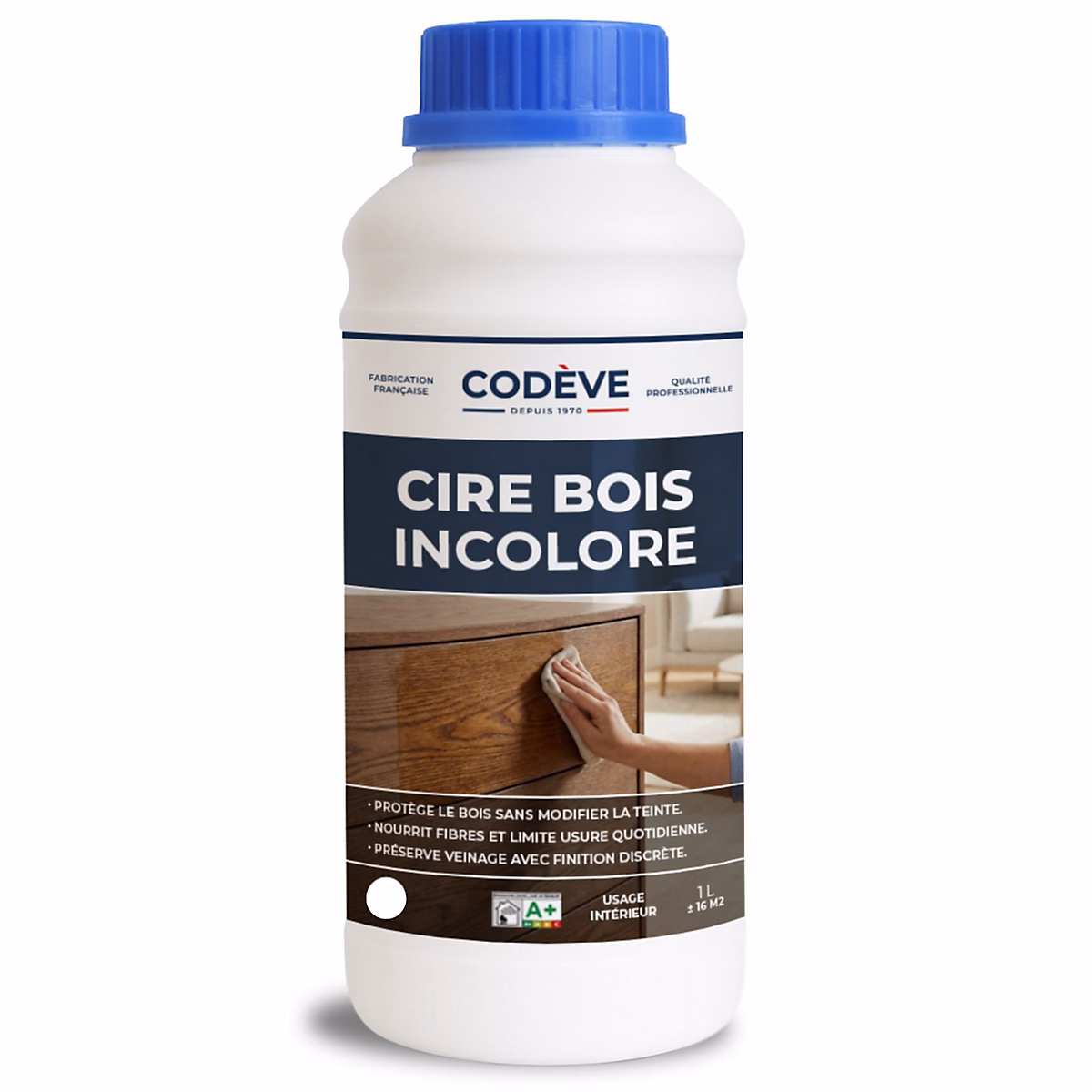 Cire Bois Incolore – 1 L | Codeve Bois | Incolore Pour L'entretien De Votre Bois Résineux En Pin | Sapin | épicéas Ou Mélèze.