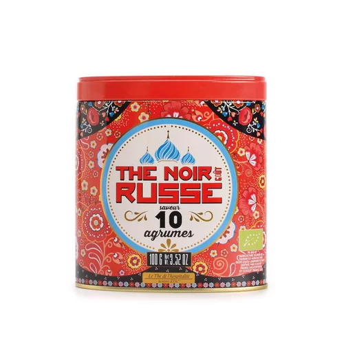 Thé noir 10 agrumes goût russe bio Terre d’Oc – 100 g