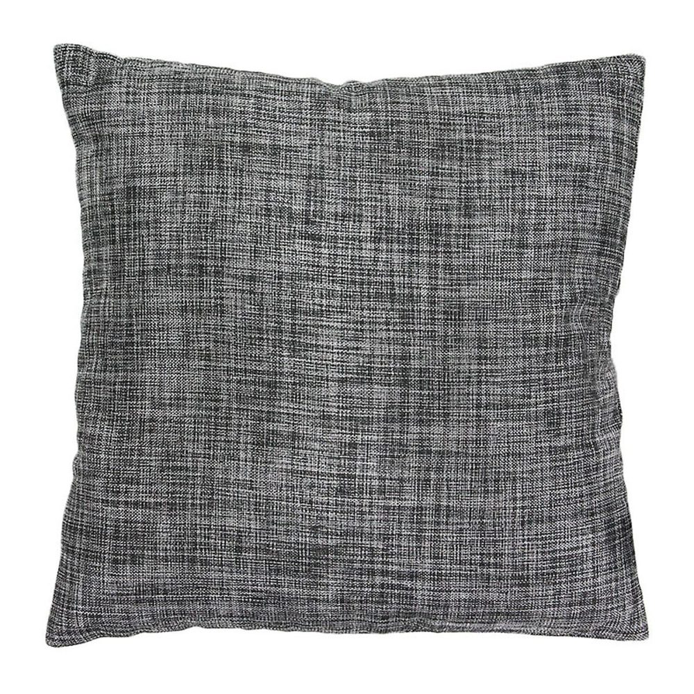 Coussin effet chiné métallisé noir 40 × 40
