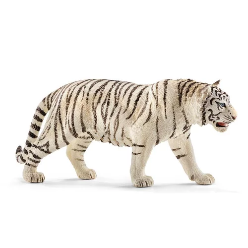 Figurine Tigre blanc mâle Série Animaux Sauvages 13x3x6 cm