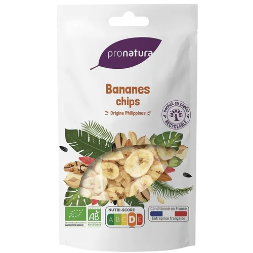 Bananes chips bio ProNatura - 125 g