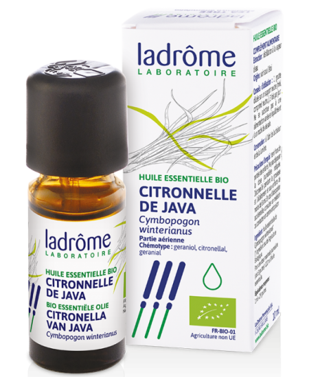 Ladrôme - Huile Essentielle Bio - Citronnelle de Java Bio - 10 Ml
