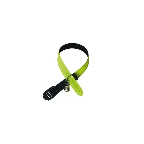 Collier chat réfléchissant 12 mm Martin Sellier jaune - 30 cm