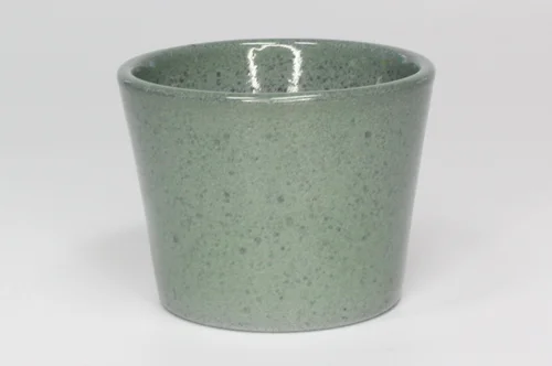 Cache-pot en céramique coloris vert glacé Fresh – Ø 26 x H 20,5 cm