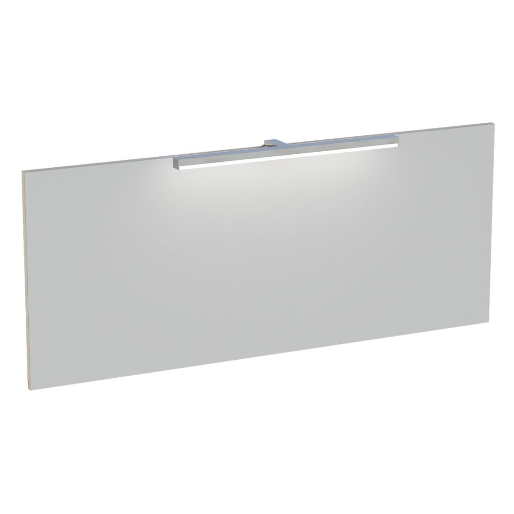 Miroir de salle de bains lumineux LED effet chêne artisan l.120 cm – Calao