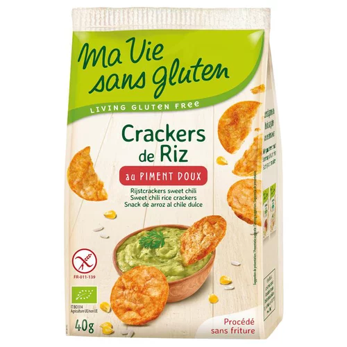 Crackers de riz au piment doux bio en sachet de 40 g