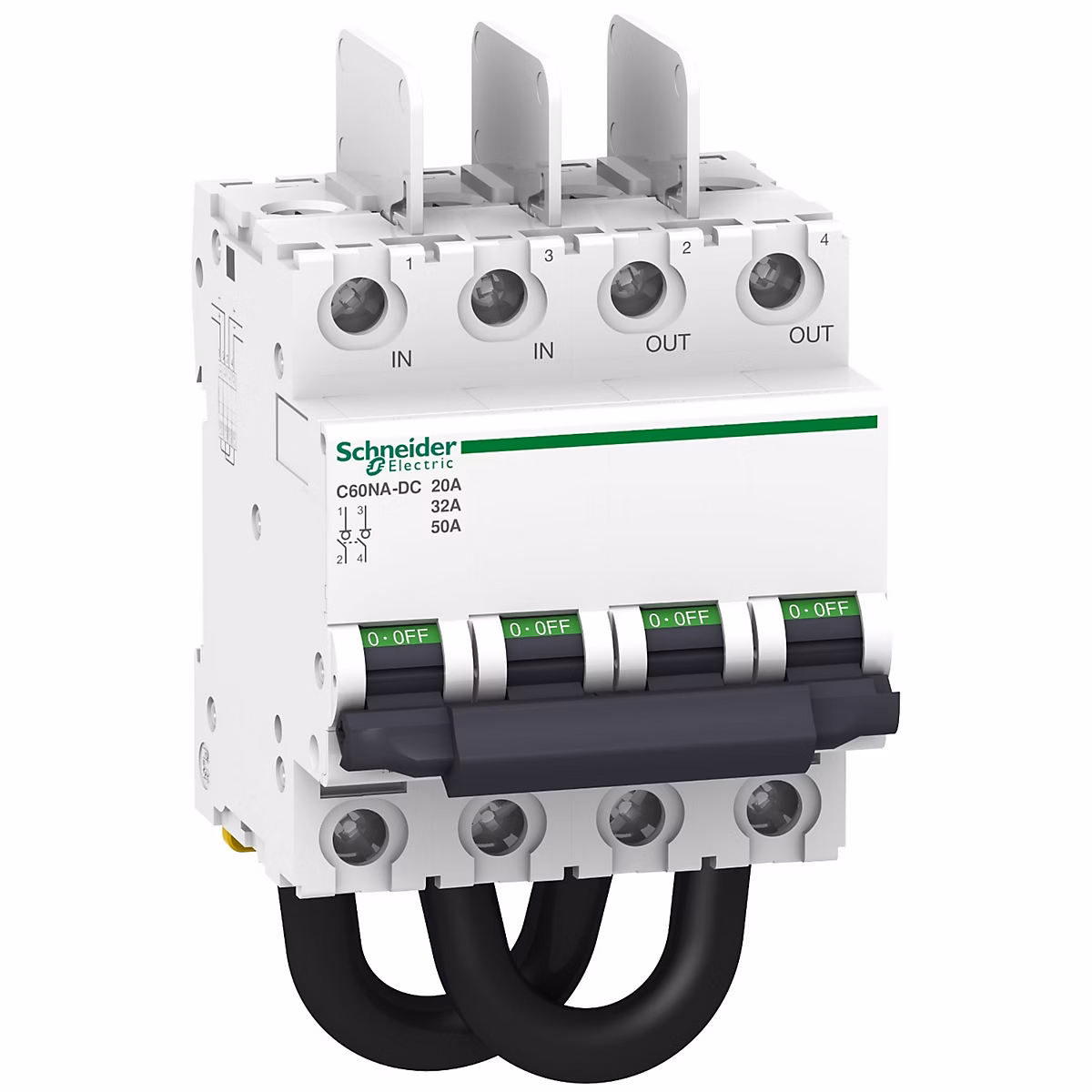 A9n61690 Schneider | Interrupteur – sectionneur Photovoltaïque Courant Continu 1000v – 50a – Acti 9 C60