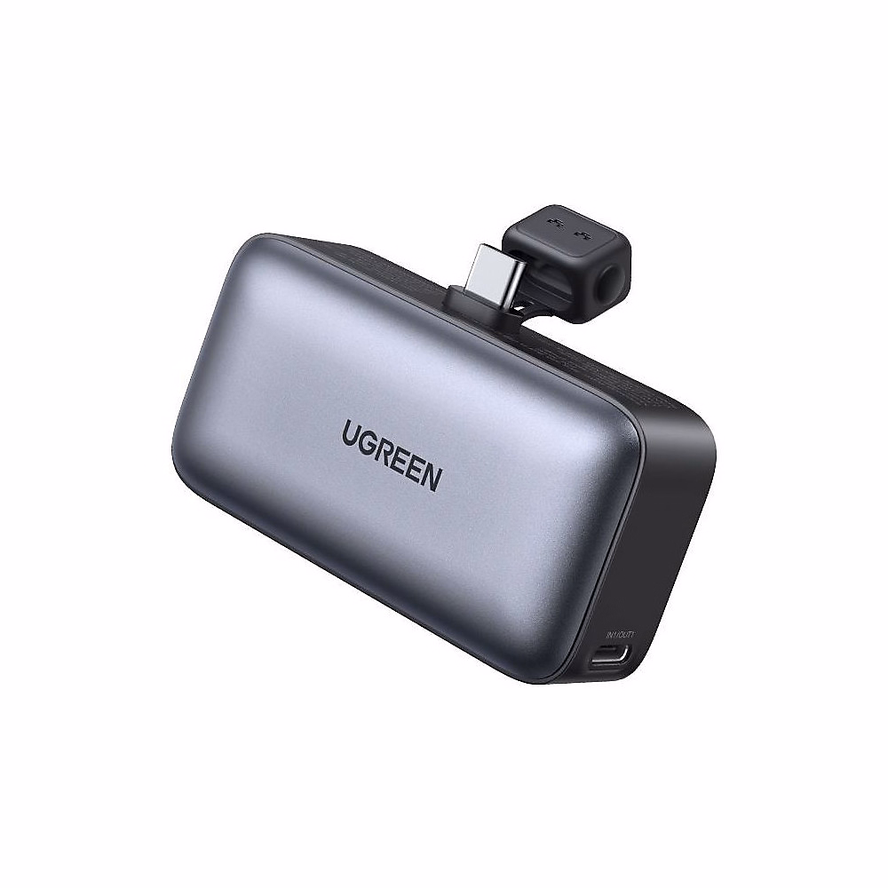 Batterie externe UGREEN Nexode 5000 mAh USB-C intégré Gris compacte – Réf. HGRBYYKLT5507194522