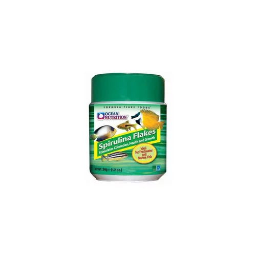 Flocons à la spiruline pour poissons - pot de 34g