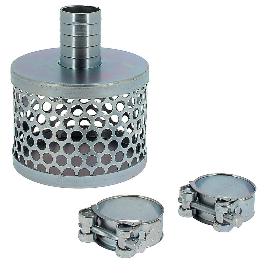 Crépine pour tuyau d'aspiration 38 mm + 2 colliers de serrage – HUGGY TUYAUX