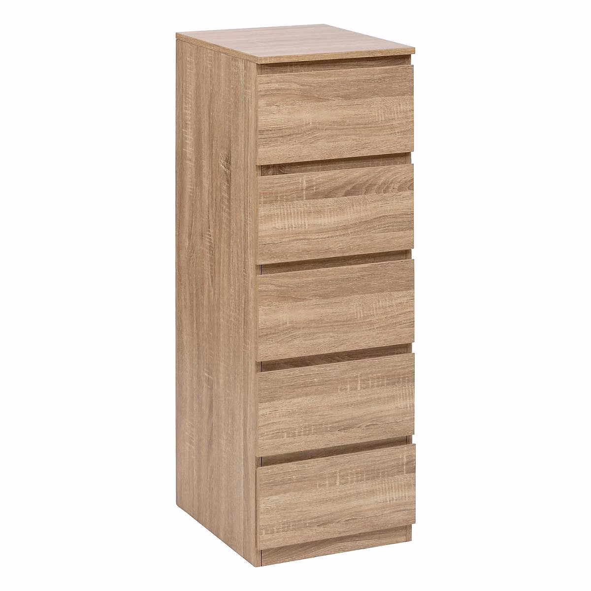 Chiffonier 5 tiroirs effet bois naturel – 5five