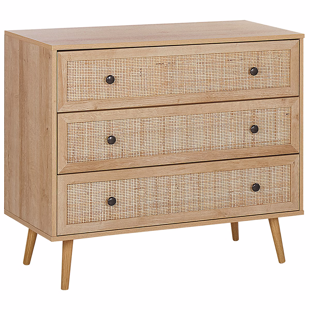 Commode à 3 tiroirs PONCA Marron clair – Réf. RLHGIWKTI0326235447