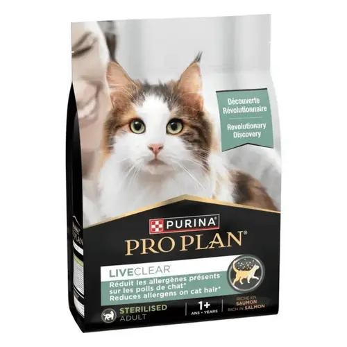 Croquette pour chat Pro Plan LiveClear stérilisé saumon - 1,4 kg