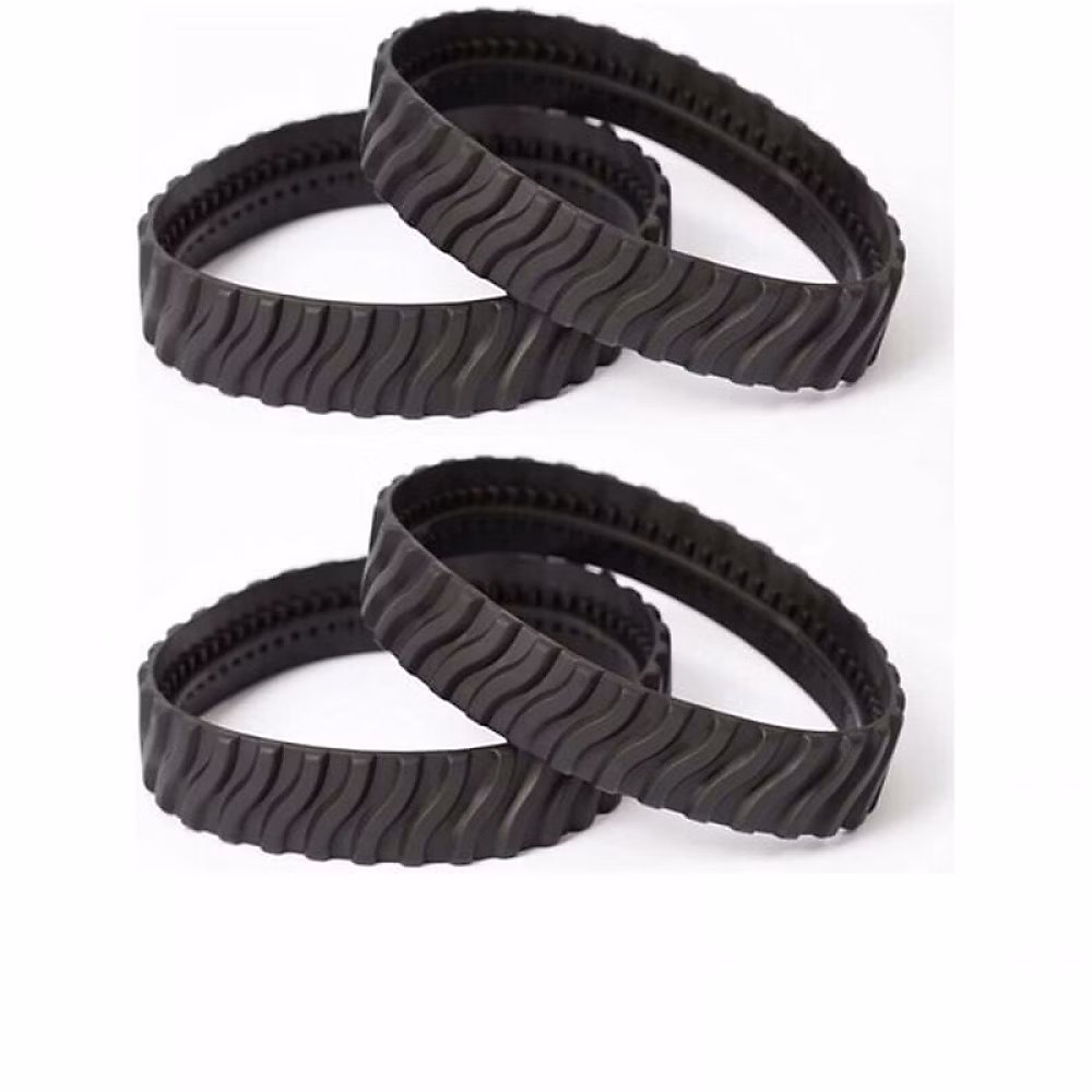 4 chenilles adaptables pour pneus Zodiac MX6 MX8 MX9 – Baracuda Robot Nettoyeur de Piscine R0526100