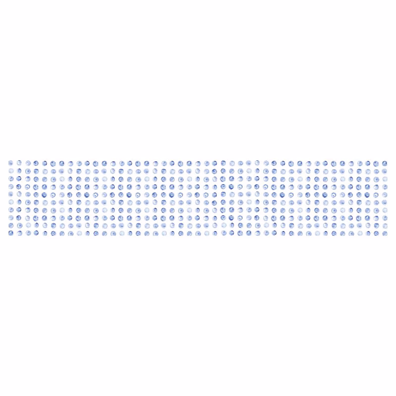 Brise vue imprimé design POINTS BLEUS – H.1 x L.5 m, 100% occultant, Made in France par Scenolia + kit de fixation offert