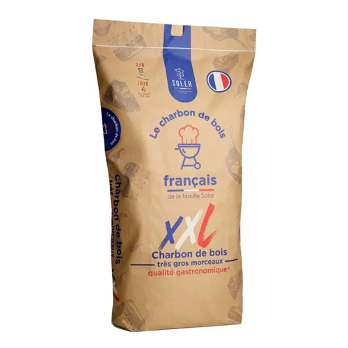 Charbon de bois en très gros morceaux - 50 L