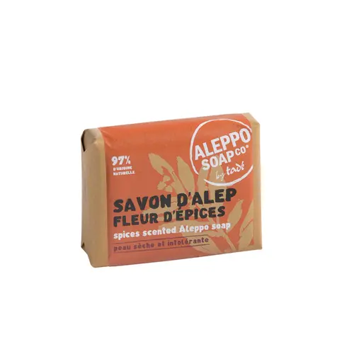 Savon d’Alep parfum fleur d’épices Tadé Méditerranée - 100 g