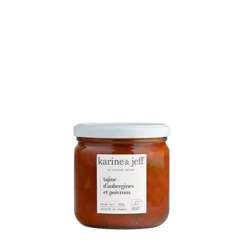 Tajine d’aubergines et poivrons bio - 350 g