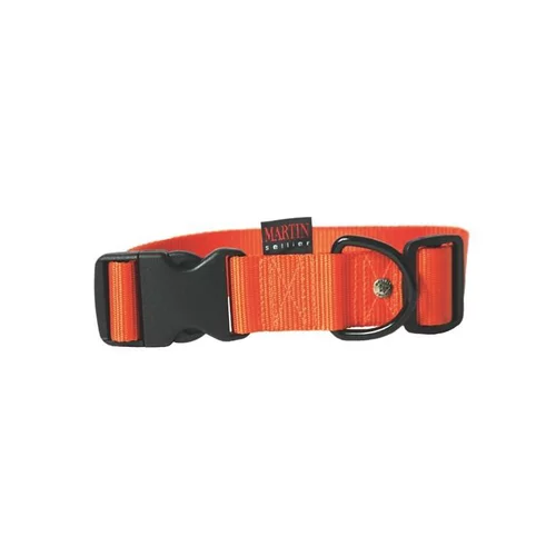 Collier chien réglable 40mm / 50-70cm orange