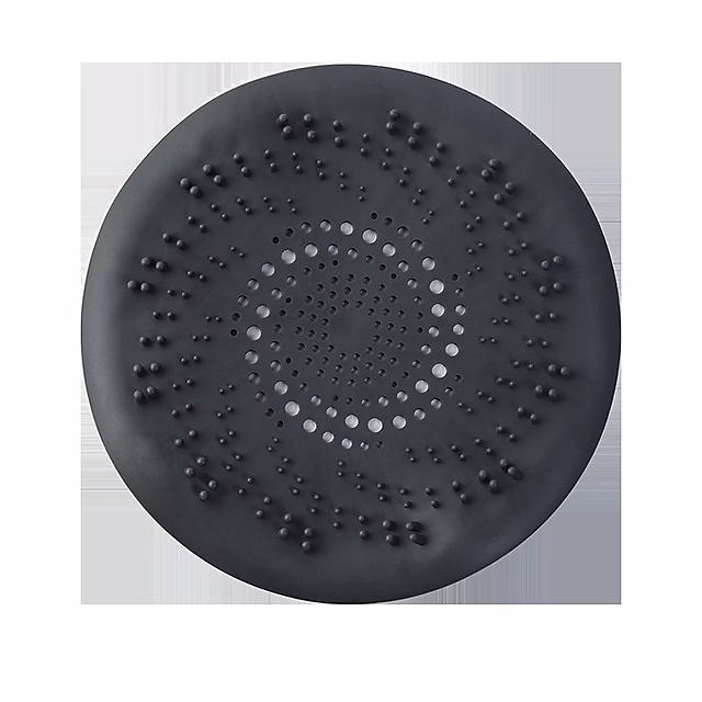 Couvercles de Drain de DoucheCollecteur de Cheveux en SiliconeFiltre Bain Silicone Tube DrainNoir – Réf. SGIWLLOFQ6575716515
