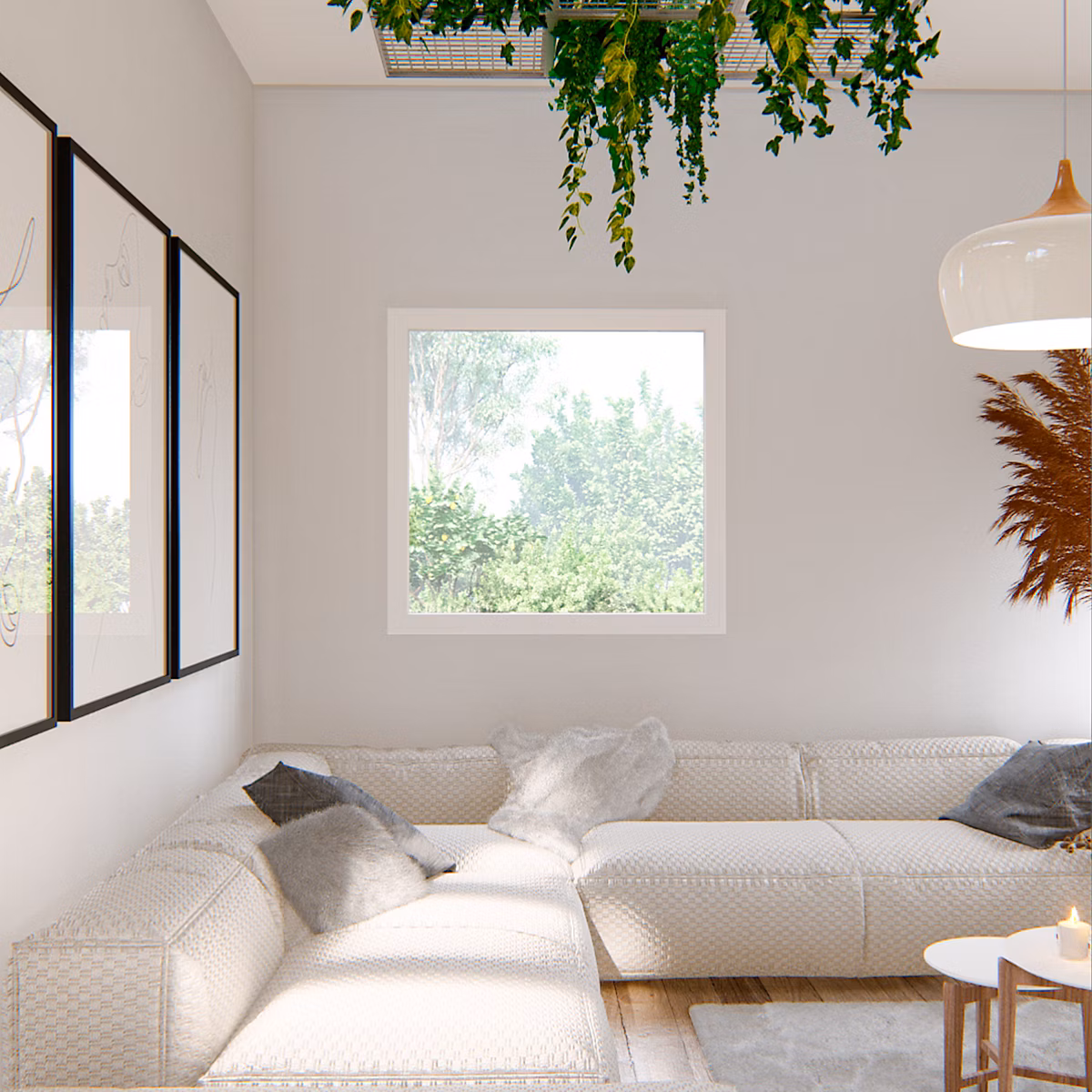 Fenêtre fixe double vitrage GoodHome en aluminium blanc l.103 x H.117 cm | Fenêtre