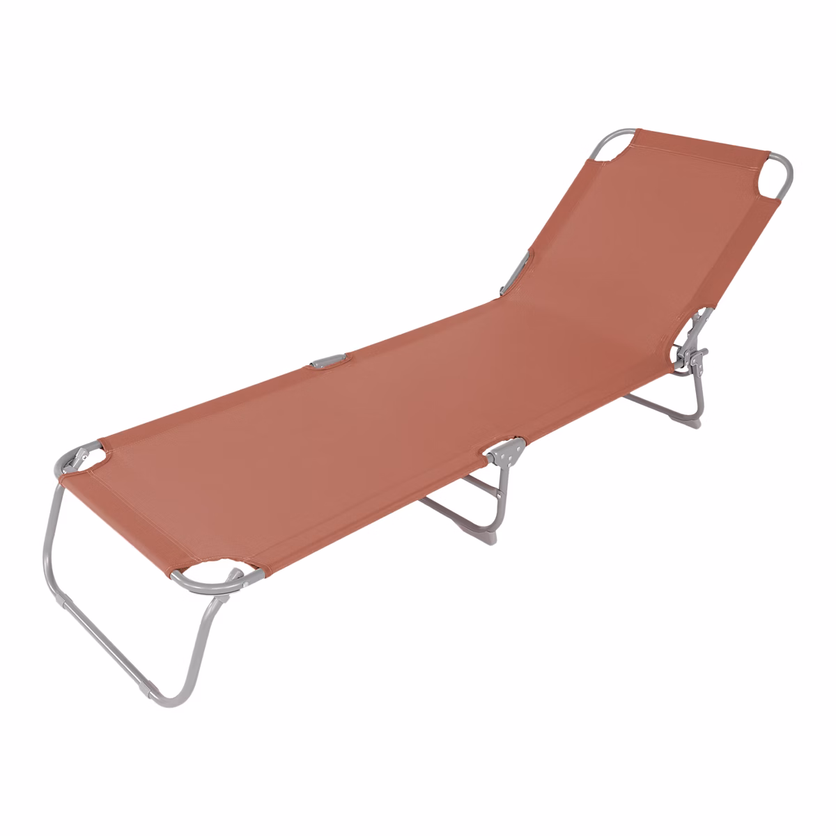 Bain de soleil polyester et acier terracotta GoodHome Curacao – Réf. NDWXRLADU1115285197